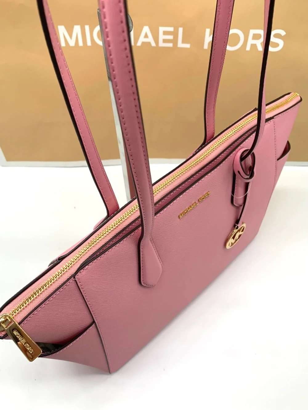 MICHAEL KORS Marilyn Medium Saffiano Leather Tote Bag